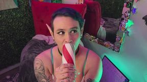 Elf Licks Your "Candy Cane" JOI