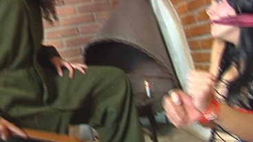 Transgender Nikki Montero dominates and punish TS Laisa Lins in a dungeon