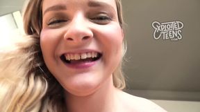 Funny teen Harlow West POV video