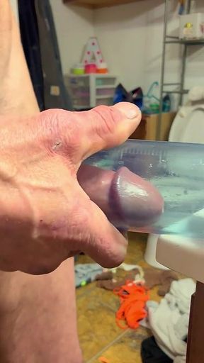 Crossdresser Michelle Pantyhose Thong Cock Pumpe