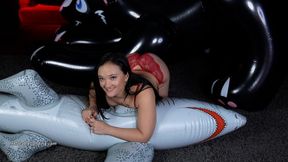 Roxy Deflates 6 foot Inflatable Shark HD (1920x1080)