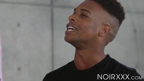 Black dudes Adrian Hart and Devin Trez fuck one another with full of action