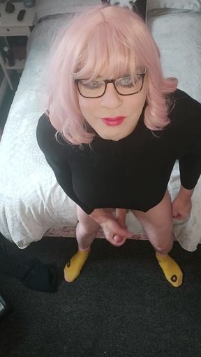 Memorable moment from "Juniper Berri UK crossdresser Sunday dildo fun"