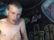 Twink Self suck and dildo fuck with a cumshot