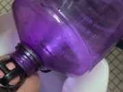 Sir requests a piss cage check and for pig to drink it