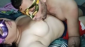 My Husband Is Addicted to Being Breastfed so He Sucks My Big Natural Breasts with Chocolate Juice