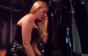 Domination motions for a busty tranny chick