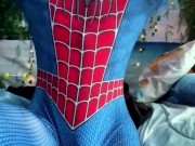 Tom Holland SpiderMan Bulge leaks Exposed Dick print Cumming TomHolland Spider Man cock porn gay