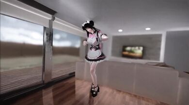 skyrim mmd maid dance with初音ミク music