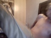 Horny Daddy likes to dab and then play with his body and slap his ass for you