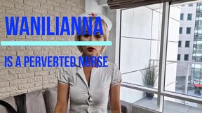 Fetish nurse in bondage  Wanilianna starring as a perverted, fetish nurse with erected nipples and her tits in hard