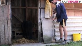 Hot Anal Fuck in the Barn