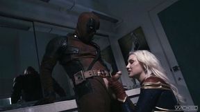 WickedPictures Deadpool Fucks Captain Marvel Hard Kenzie Taylor, Elena Koshka, Lacy Lennon