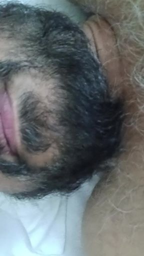 Indian Daddy Lying on the Bed Teasing and Posing for You