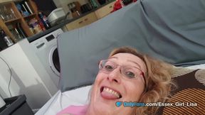 MILF Lisa Femdom pegging her chastity sub husband