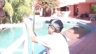 Step-Dad's Slutty Daughter Rides Older Man & Swallows His Load