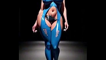 Sexy Catwalking Model Shows Off Big Booty and Boobs