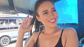 Hot Thai MILF amateur virgin anal fucking by a white tourist