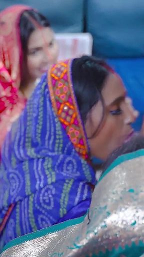 Omg - Desi Indian Brother in Law Takes All Hot & Sexy Bihari Bhabhiji at Once ( Bhabhi Gangbang )