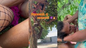 carnaval: foi em cima da arvore, no meio do bloco tomando na buceta e engolindo porra de desconhecido