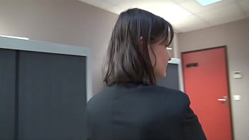 Disrespectful Milf Boss savagely ass fucked at work