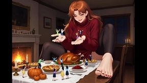 Giantess Confessions #71B: Thanksgiving Tiny Torments (Animated)