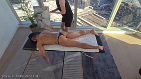 Erotic Massage and Bareback Sex with a City View