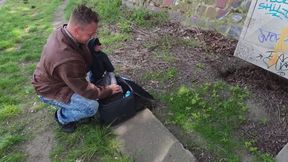 Outdoor sex with Bodo porn legend (20years in porn)