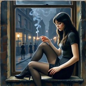 Harrison Marks Presents: AI Generated Smoking Babes in Stockings