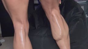 Calve flexing oiled up