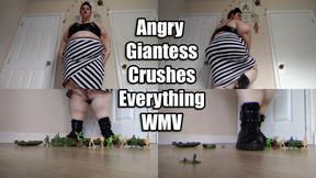 Angry Giantess Crushes Everything (WMV)