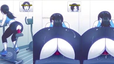 Big tits hentai on stationary bike and treadmill