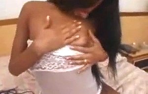 Sex toy for a lingeried cutie