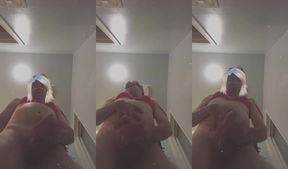 SheMale Femboy Jacks Off Squirted Cumshot Blowjob Sissygasm