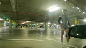 Carpark sissy almost caught
