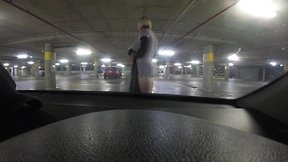 Carpark sissy almost caught
