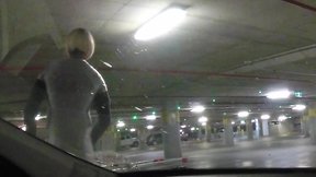 Carpark sissy almost caught