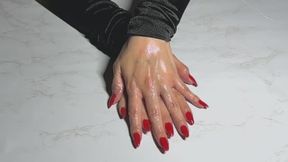 ASMR Oil Play With My Bare Hands 1