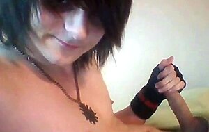 Twink with a Big Cock Cums on Webcam
