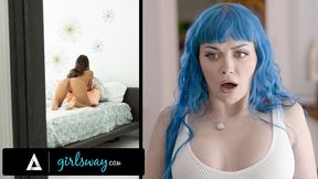 Uncomfortable Jewelz Blu Caught Nudist Roommate Gizelle Blanco Teasing Her In Her Room