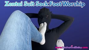 Zentai Foot Worship and Toe Worship