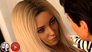 Emma - Pure animation - Super hot sexy teen blonde seduced pizza boy and fuck taste his cum.