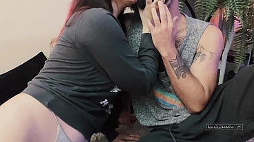 morena tatuada da bunda grande chupa gostoso e pede gozada na bunda - Mila Spook e Mario Aquele Official