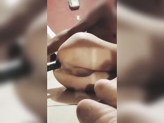 Squirting from masturbating my ass so much