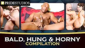 Craving Mass?: Buff, Bald Hunks Feast on Tight Asses – Raw Gay XXX