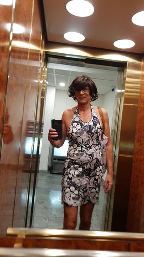 Frivolous in the elevator and in the hotel