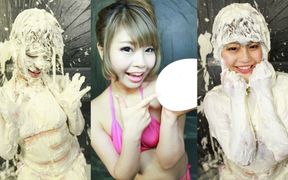 Messy Fun with Kaede Futaba: Creamy Delights!