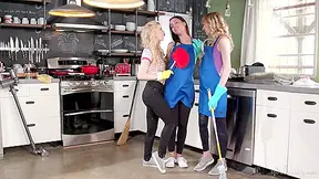Marykate Moss And Kenzie Reeves In Maid For Each Other Nasty Cleaning Crew
