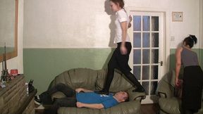Megan Nicole Molly Trample On The Couch