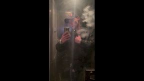 Kinkysirius in Chav Scally Outfit in the Most Dirty Train Toilet